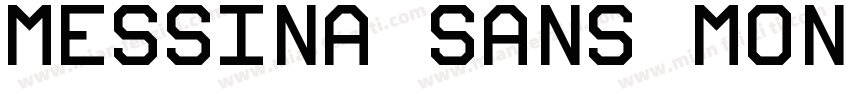 Messina Sans Mono Bl字体转换